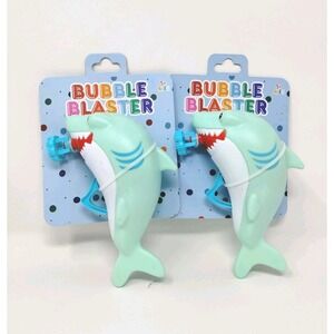 Bubble‎ Blaster Shark Lot 2 Blasts Small Bubble Toy Easter Birthday Gift Party